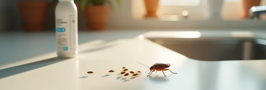 Image principale illustrant l'élimination des cafards dans un intérieur domestique